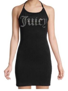 Juicy Couture Black Halter Bodycon Dress x-small